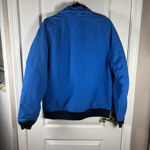 Lands' End Men's Medium (38–40) Blue Zip‑Up Jacket – Medium Weight, Classic Fit